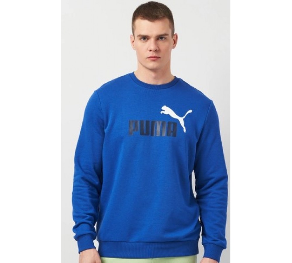 Puma 58676321 ESS+ 2 COL BIG LOGO CREW TR толстовка мужская