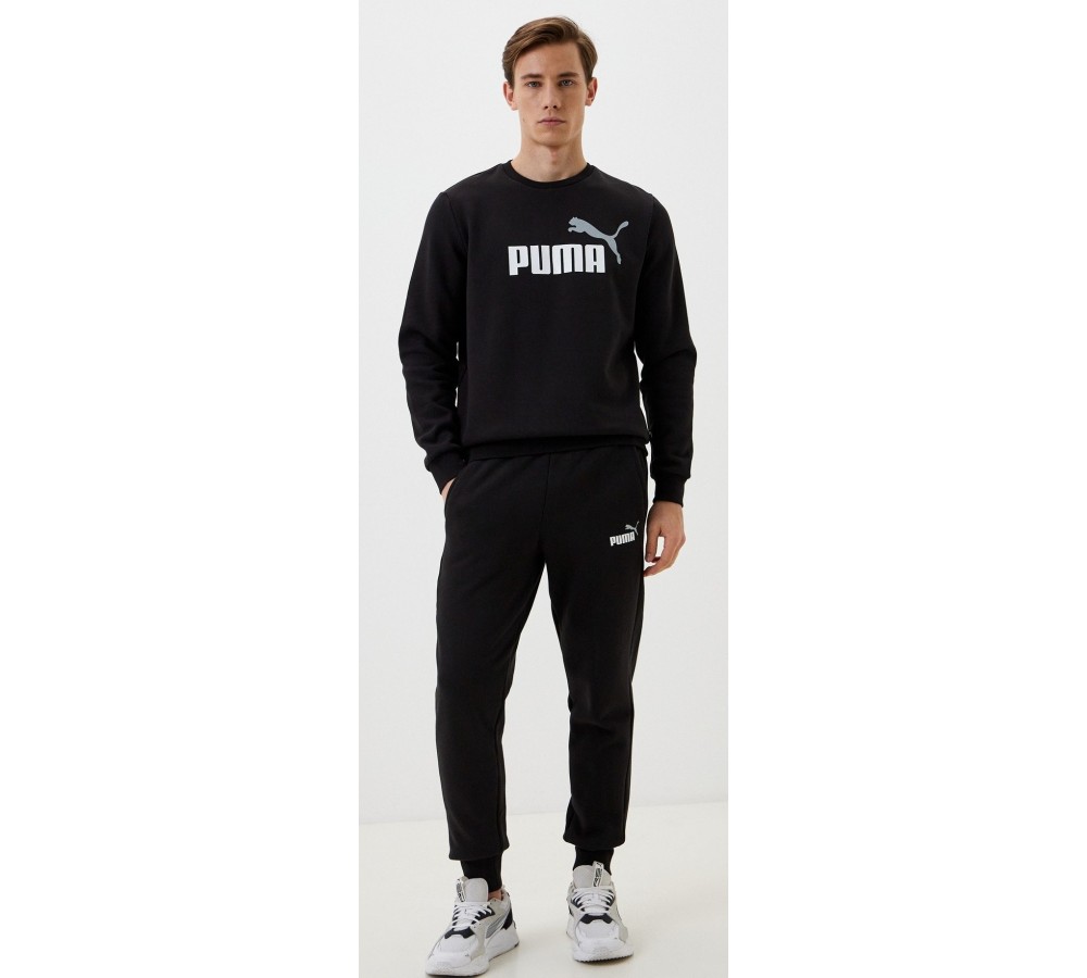 Puma 58676361 ESS+ 2 COL BIG LOGO CREW TR толстовка мужская
