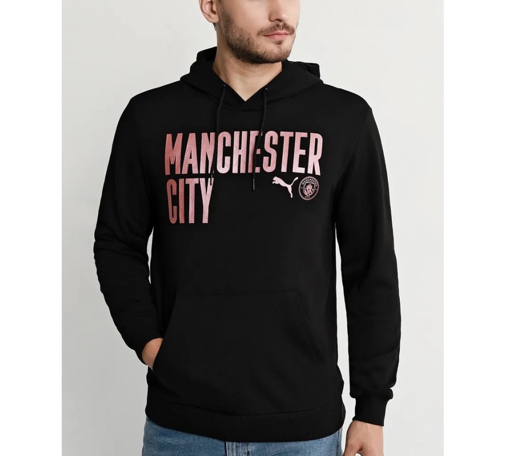 Puma 75804102 MCFC FTBLCORE WORDING HOODY толстовка мужская