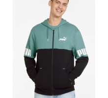 PUMA POWER COLORBLOCK FULL-ZIP HOODIE