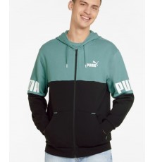 PUMA POWER COLORBLOCK FULL-ZIP HOODIE