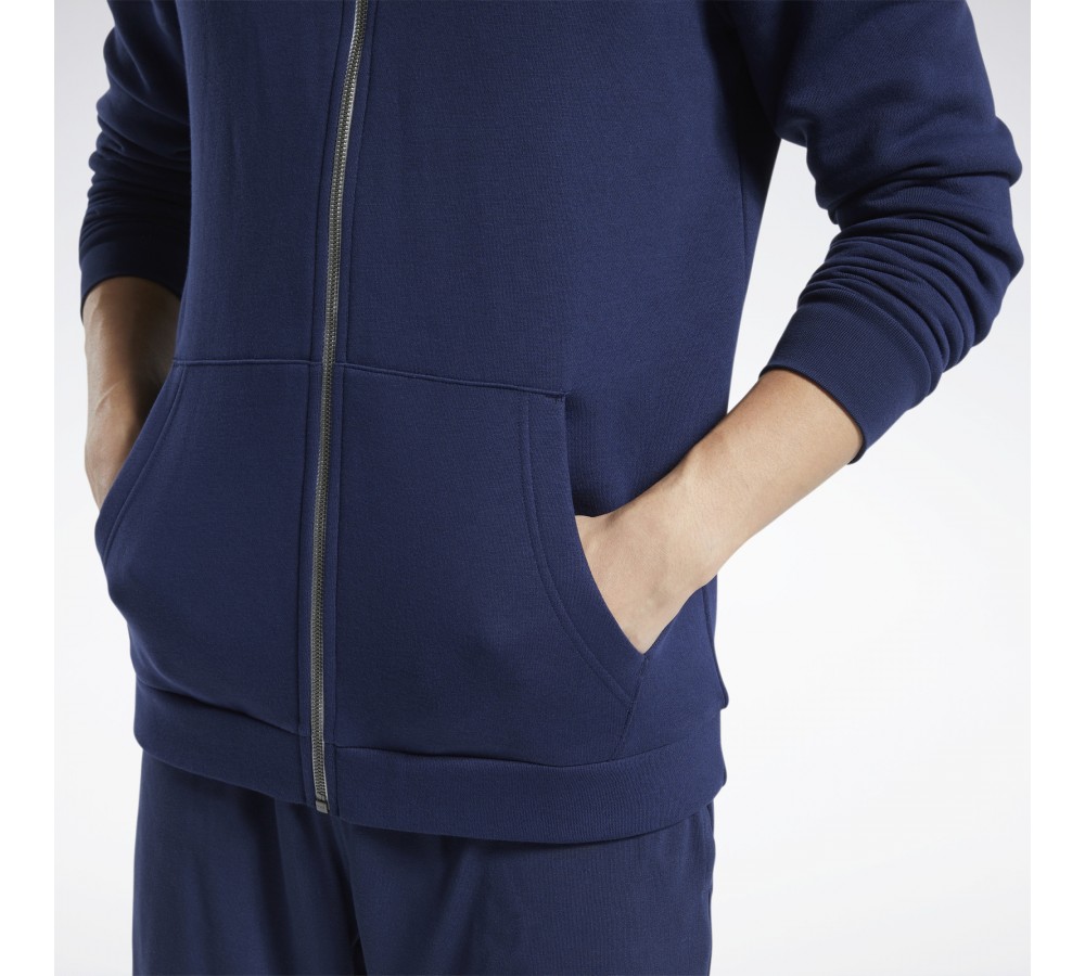 Reebok FU3230 TE FLC FZ HOODIE толстовка мужская
